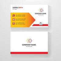 Modern Professional Business Card Design Templates with mockups vector