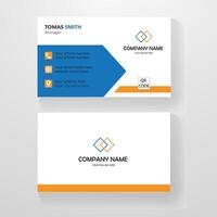 Modern Professional Business Card Design Templates with mockups vector