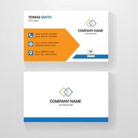 Modern Professional Business Card Design Templates with mockups vector