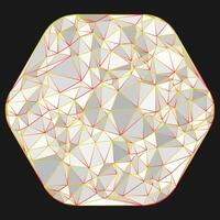 a pattern background with colorful and creative abstract shape and line with a background vector