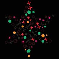 shape and outline shape design for background vector