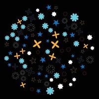 shape and outline shape design for background vector