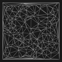 creative abstract shape and outline with a black background vector