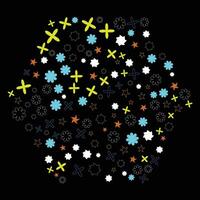 shape and outline shape design for background vector