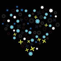 shape and outline shape design for background vector