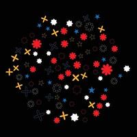 shape and outline shape design for background vector
