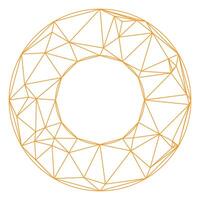 creative abstract shape and outline with a black background vector