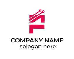 ML tech and technology logo design template for company vector