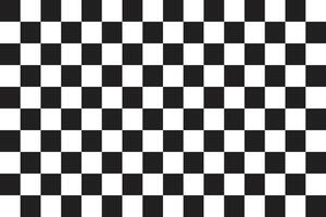 Black and white checkered pattern . Chess pattern . Black and white square background . Checkered wallpaper . illustration vector
