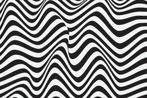Wavy pattern . Black and white wavy pattern . Black and white wavy background . illustration vector