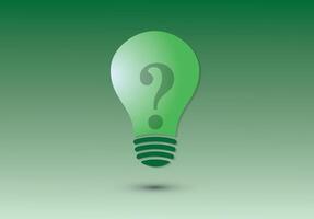 A green bulb icon with question mark for query vector