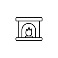 Furniture and home interior elements - thin line web icon set. vector