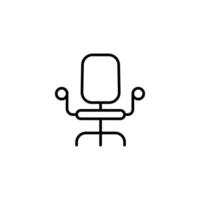 Furniture and home interior elements - thin line web icon set. vector