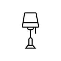 Furniture and home interior elements - thin line web icon set. vector