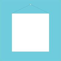 White board with Cyan background design illustration, Simple design vector