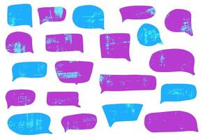 Set of speech bubbles for text. elements. vector