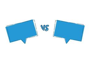 Versus screen design. Vs card for text. vector