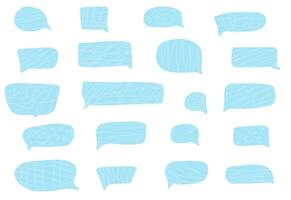 Set of speech bubbles for text. elements. vector