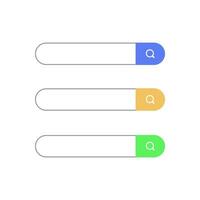 Flat illustration colorfull search box vector