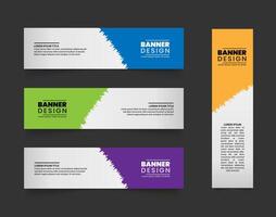 Colorfull Abstract Banner With Curve Forms And Cycles Vertical And Horizontal Deisgned For Web vector