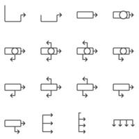 elements infographic icon ,arrow, square, diagram, line vector