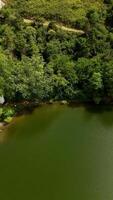 Turtle lake view in summer from above video