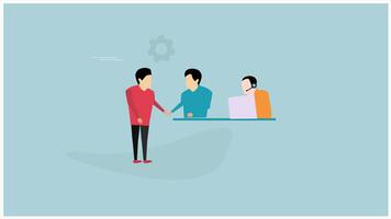 impressive customer with good behave and relation with business, good business concept animation clip video