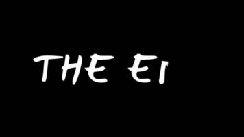 The End animation on black background and white background suitable for movie endings, closing scenes in videos, end screen, closing slides or presentations video
