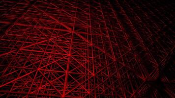 Circle Movement on Red Blurred Grate Background VJ Loop in 4K video