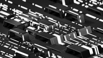 high technology black and white loop animated background video