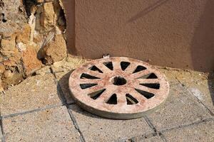 Trolley wheel for transporting heavy loads. photo