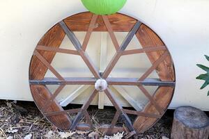 Trolley wheel for transporting heavy loads. photo