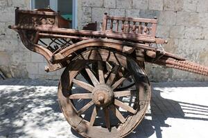 Trolley wheel for transporting heavy loads. photo