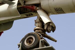 Trolley wheel for transporting heavy loads. photo