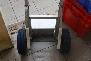Trolley wheel for transporting heavy loads. photo