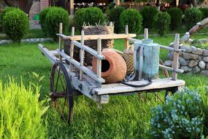 Trolley wheel for transporting heavy loads. photo