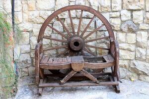 Trolley wheel for transporting heavy loads. photo