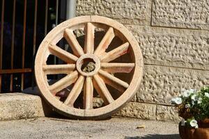 Trolley wheel for transporting heavy loads. photo
