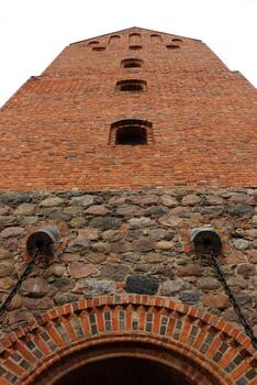 Trakai Lithuania 01 07 2024 . Trakai island castle of the Lithuanian princes on the island of Lake Galve photo