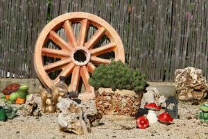 Trolley wheel for transporting heavy loads. photo