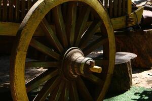 Trolley wheel for transporting heavy loads. photo