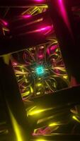 Vertical entrancing and dynamic canvas, perfect for VJing, with a retro disco aesthetic. video