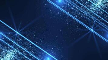 Abstract elegant and luxurious background of shiny dust particles. Flying particles of light and bokeh dots. Background for presentations and holidays. seamless loop video