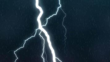 Abstract lighting thunderstorm effects. Lightning charged with powerful energy Suitable for magical effects. video