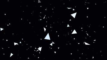 Glass Particle Falling Animation on a transparent background video