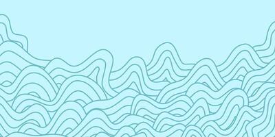 abstract Ocean Waves background. wave ocean background. abstract sea ripple, doodle wavy line background. sea and ocean ripple water background. vector
