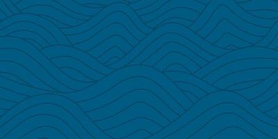 abstract Ocean Waves background. wave ocean background. abstract sea ripple, doodle wavy line background. sea and ocean ripple water background. vector