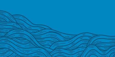 abstract Ocean Waves background. wave ocean background. abstract sea ripple, doodle wavy line background. sea and ocean ripple water background. vector
