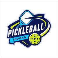 PICKLE BALL LOGO DESIGN TEMPLATE vector