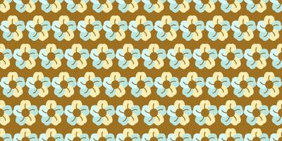 seamless floral pattern in color. This is a illustration of repeating flowers. Design for decorative, wallpaper, shirts, clothing, tablecloths, blankets, wrapping, textures, textiles vector